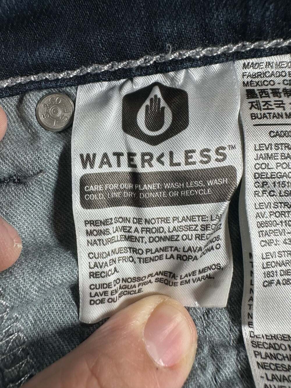 Levi's 559 Relaxed Straight Fit Waterless Jeans W42 L32 Mens - Picture 4 of 16